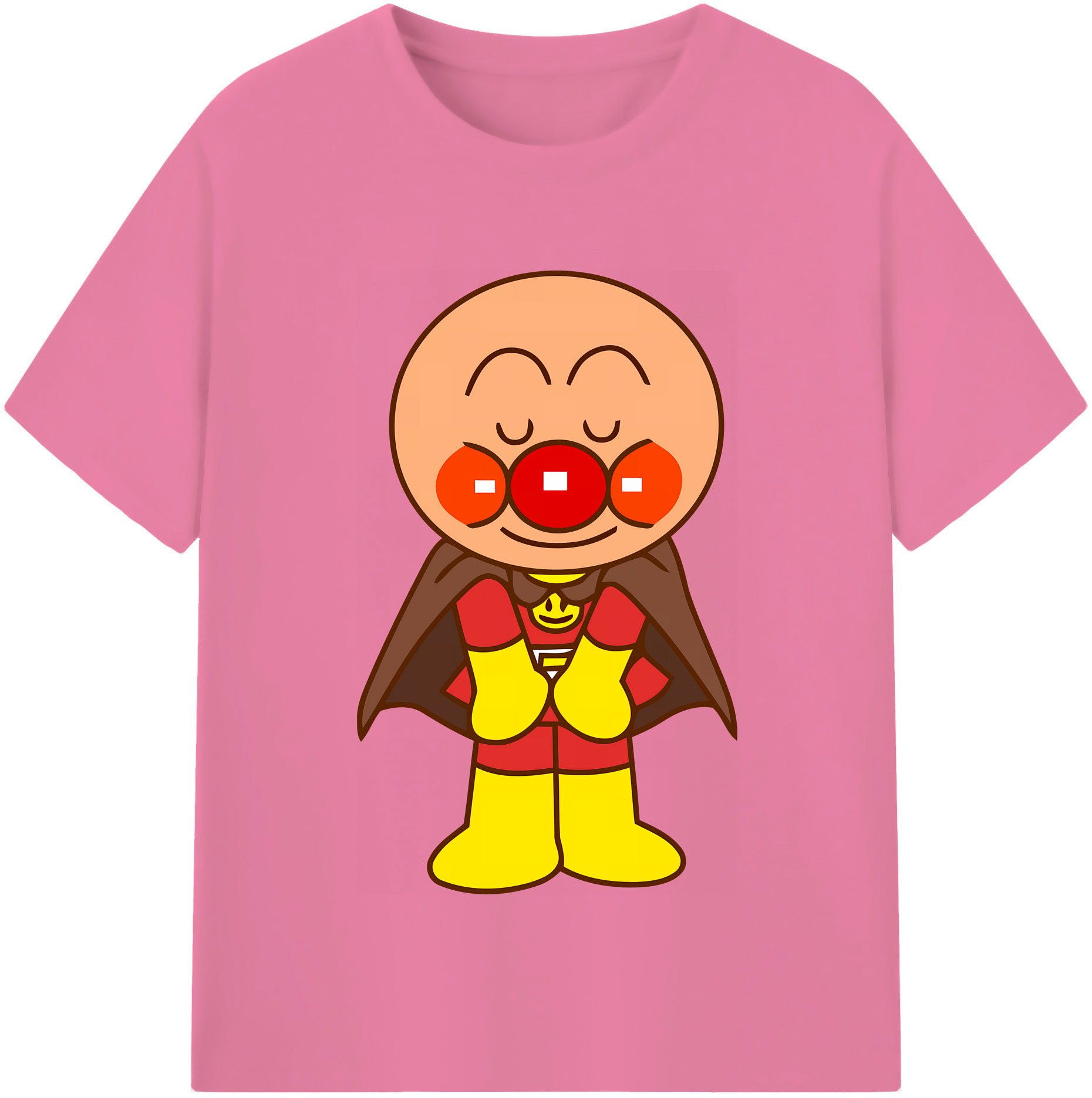 （画像用） アンパンマン Anpanman 綿100％半袖Tシャツ（フロントプリント）